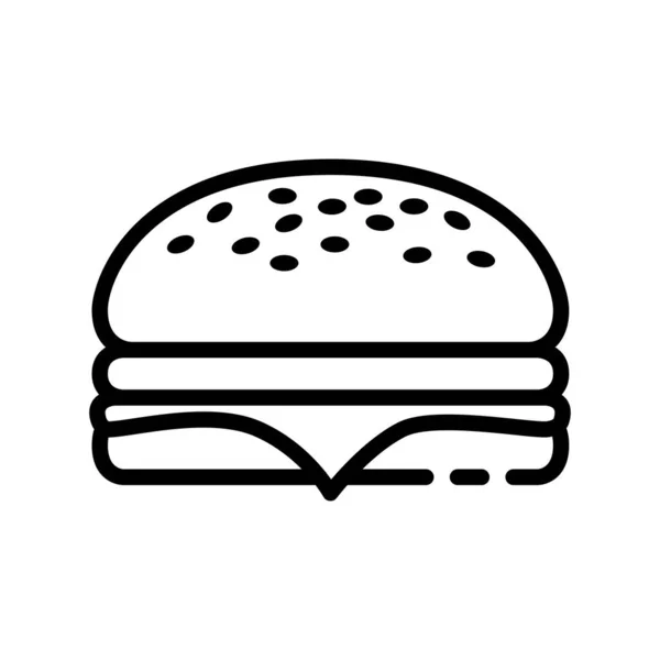 Burger Food Icon Vector Design Illustration Sign Logo — Stock Photo, Image