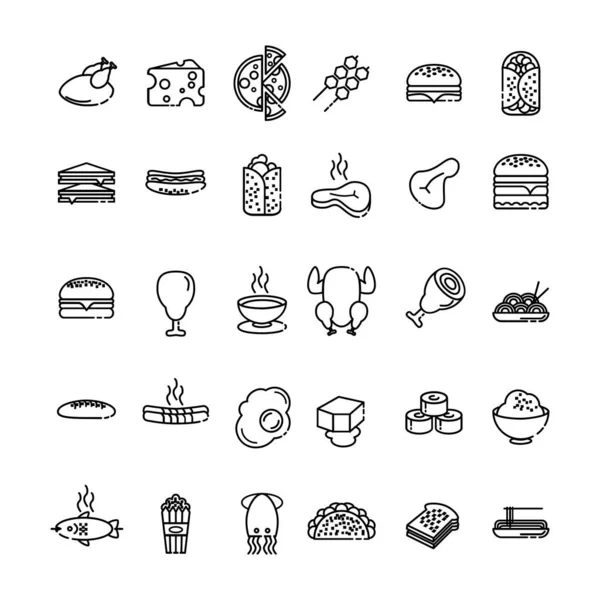 Foodie Food Icon Logotipo Signo Ilustración Diseño Vectorial —  Fotos de Stock