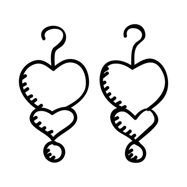 Muttertag Earing Hand Gezeichnet Ikone Vektor Design Illustration Zeichen Logo — Stockfoto