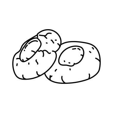 Engelsaugen Almanya Yiyecek Elleri Simge Ayarlama Vektörü.