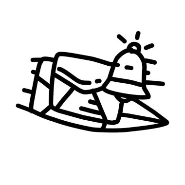 İş iletisi el çizimi simge tasarımı, özet siyah, karalama simgesi, vektör simgesi