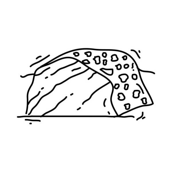 Дитячий Майданчик Печера Ігри Діти Дитячий Садок Набір Іконок Намальований — стоковий вектор
