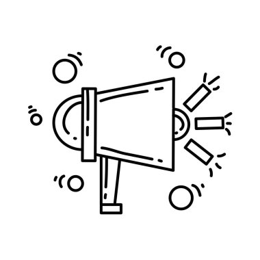 E-ticaret pazarlaması. El çizilmiş simge seti, taslak siyah, karalama simgesi, vektör simgesi tasarımı.