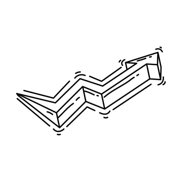 Statistiek Elektronische Handel Hand Getekend Pictogram Set Omtrek Zwart Doodle — Stockvector