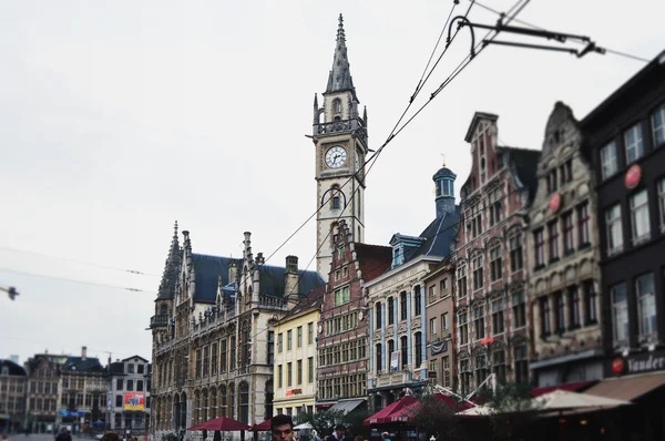 Sights of Gent City in Belgium. — Stock Photo, Image