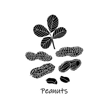 Siyah ve beyaz fıstık seti.