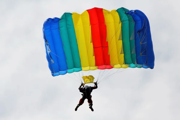 Parachute jumping — Stock Photo, Image