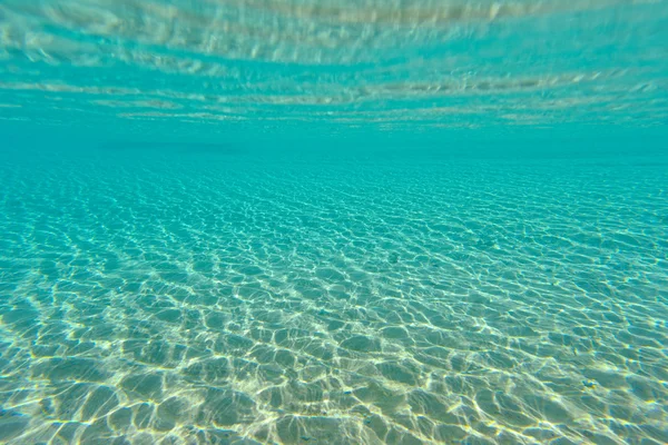Sandbotten under vattnet — Stockfoto