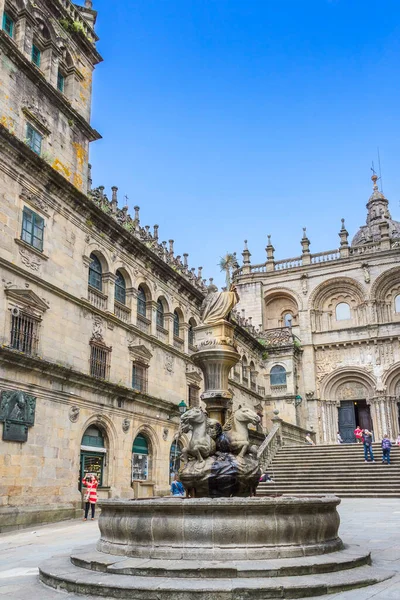 Plaza Las Platerías Catedral Santiago Compostela —  Fotos de Stock