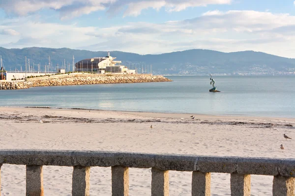 Silgar beach in Sanxenxo — Stock Photo, Image