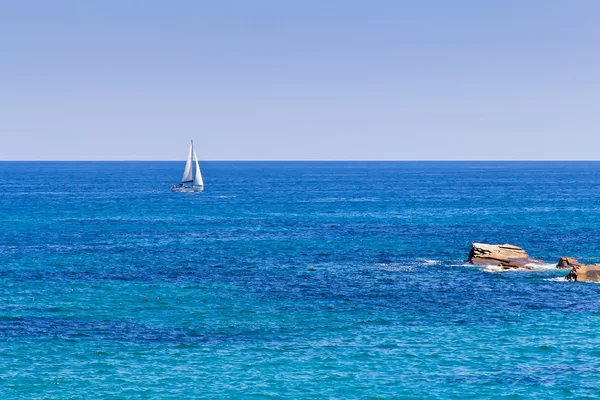 Sailing on the blue sea — Stock Photo, Image