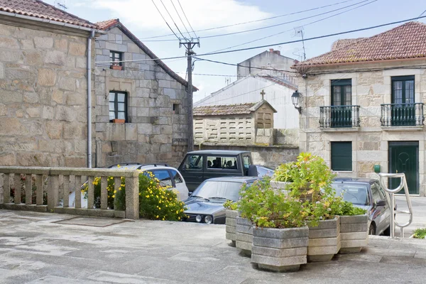 Square at Vilanova de Arousa — Stok fotoğraf