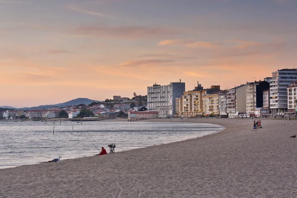 Crépuscule à la plage de Compostelle — Photo