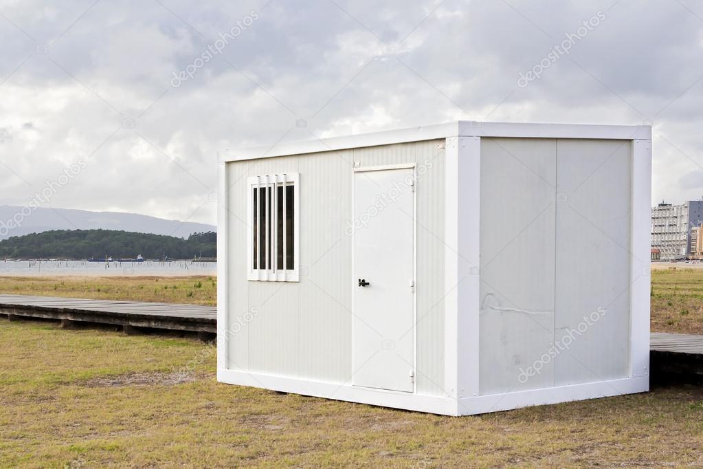 White site hut
