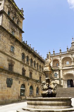 Santiago de Compostela Katedrali ve Platerias meydanda