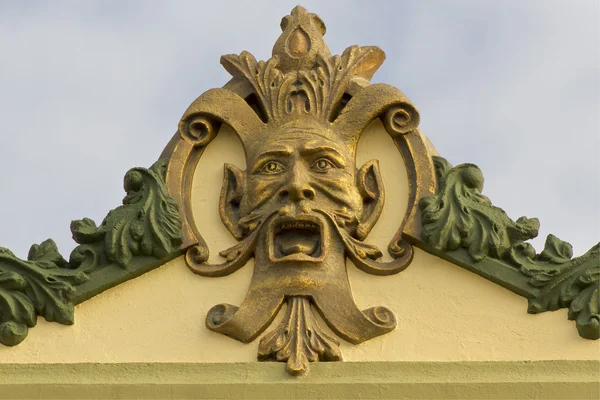 De schreeuw op de top van een huis — Stockfoto