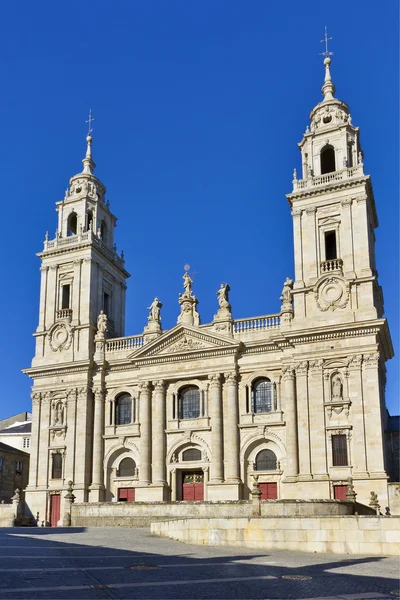Facade of Lugo cathedral — Stock Photo, Image