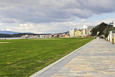 Tahta üzerinde Vilagarcia de Arousa