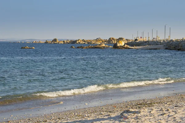 Beach and boardwalk — Stock Photo, Image