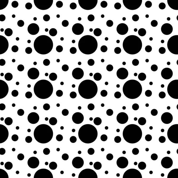 Modèle vectoriel géométrique sans couture. Universel Les cercles abstraits se répètent en blanc noir. Design moderne de cercle de demi-teinte, pointillisme Graphismes Vectoriels