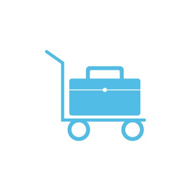 Vektör simgesi taşıyıcıların varlığını gösterir. Beyaz izole arkaplanda vektör simgesi yükü.