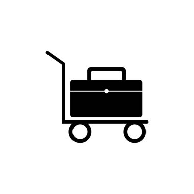 Vektör simgesi taşıyıcıların varlığını gösterir. Beyaz izole arkaplanda vektör simgesi yükü.