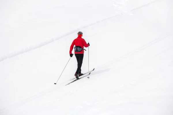 Esquí de fondo langlauf — Foto de Stock