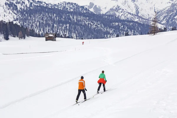 Cross-country skiing langlauf — Stock Photo, Image