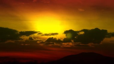 4k_Sunset zaman atlamalı