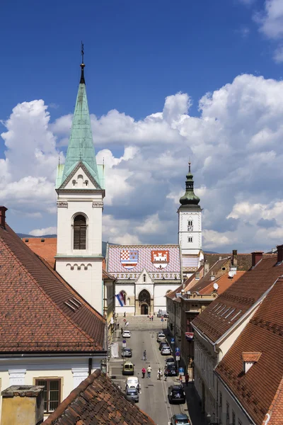 Igreja Zagreb de São Marcos — Fotografia de Stock