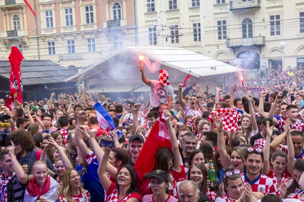 Tifosi croati — Foto Stock