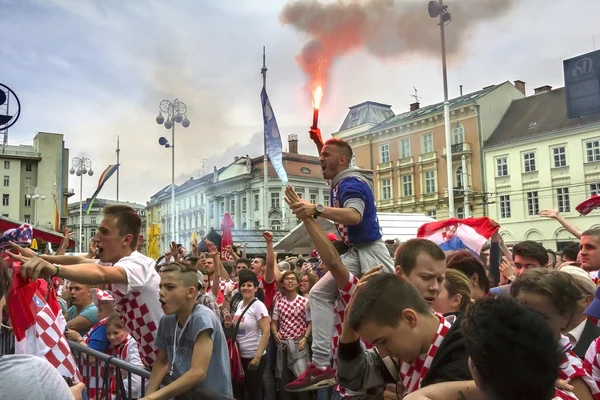 Chorwacki kibiców — Zdjęcie stockowe