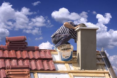 Çatı tamircisi Oluşturucu alt çatı ev baca yığında tamir