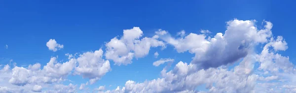 Sky Panorama Med Moln Som Samless Bakgrund — Stockfoto