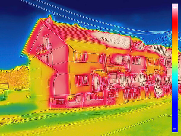 Thermal image showingt Loss at the House