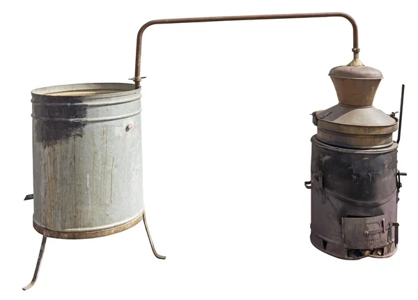 Copper boiler used to brandy — Stock Photo, Image
