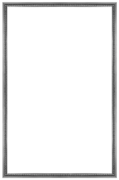 Rectangular Silver Picture Frame — Stock Photo, Image