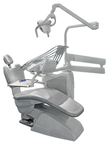 Grijze tandheelkundige stoel — Stockfoto