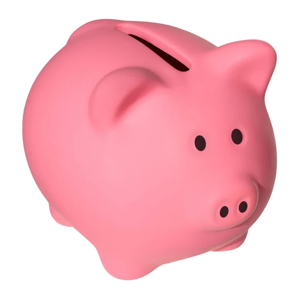 Roze een piggy bank — Stockfoto