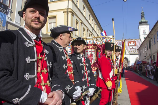 Croatian historical troops — Stock Photo, Image