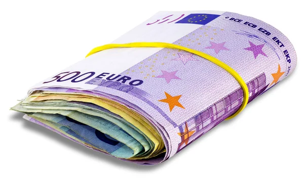 Bundle of Euro banknotes — Stock Photo, Image