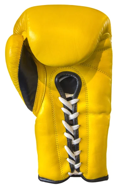 Yellow boxing glove — Stock Photo, Image