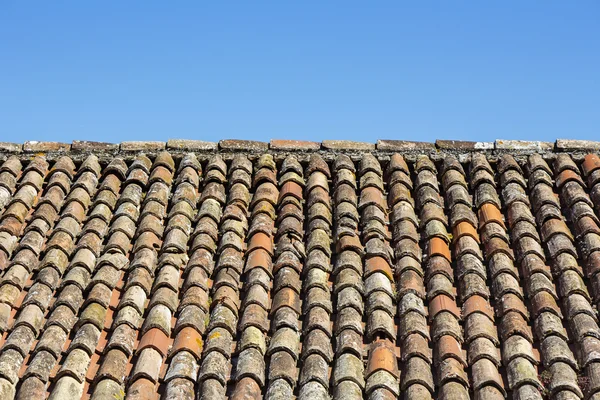 Telhas do telhado velho — Fotografia de Stock