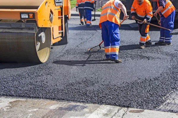 城市道路沥青 — 图库照片