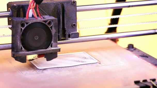 Impresora 3D de código abierto — Vídeo de stock