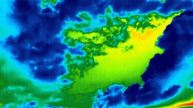 Bulutlar timelapse kızılötesi
