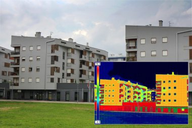 Kızılötesi thermovision görüntü ile Konut Binası