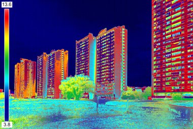 Termal görüntü üzerinde konut building_11