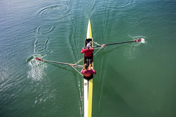 Two Man paddling — Stock Photo, Image