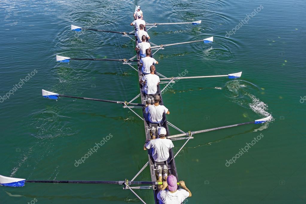 Eight Rowers training rowing Stock Photo by ©smuki 92209816